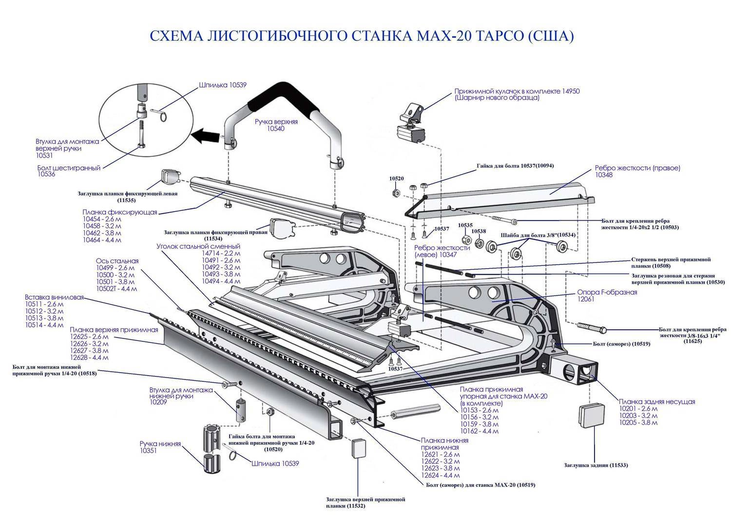 Вставка виниловая для станка MAX-20, 3,80 м
