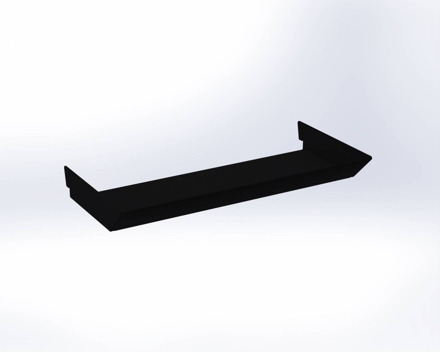 Полка для перфопанели Metalex 300х130 чёрная