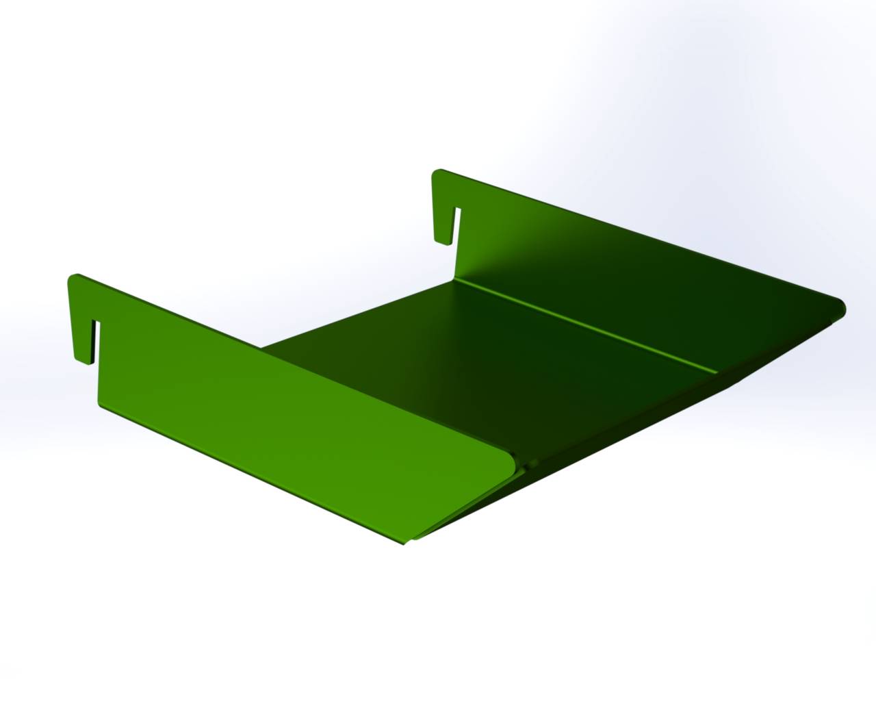 Лоток для мелочей Metalex 35х150 зелёный