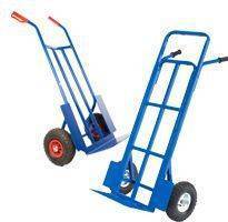 Тележка-трансформер ТТ-350, г/п 350кг. (2 колеса 
диам.250мм,2 колеса повортн.диам.125мм,лит.резина)