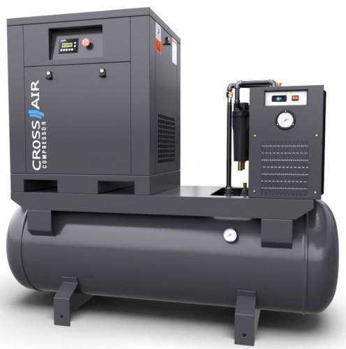 Винтовой компрессор с осушителем CrossAir CA5.5-8RA-500DRY (IP54)