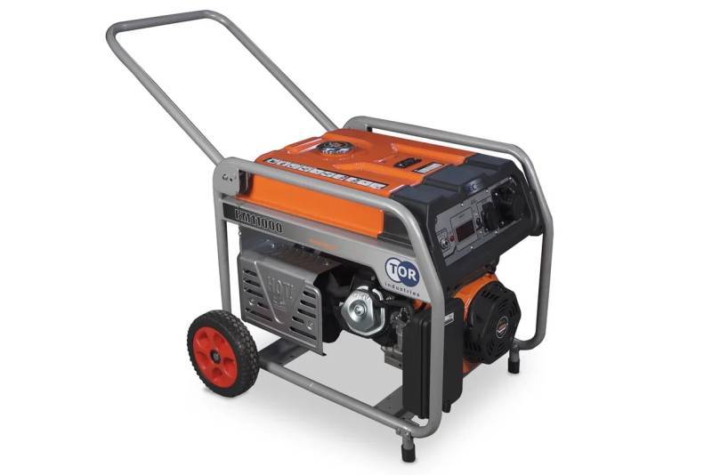 Генератор бензиновый 8,0 кВт 220В 27 л с электростартером и колесами TOR KM11000H