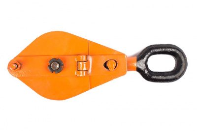 Блок монтажный однорольный с  ушком TOR HQG(L) K1-0,5 т с откидной щекой