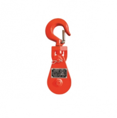 Блок монтажный однорольный с крюком TOR H K1 2т с откидной щекой