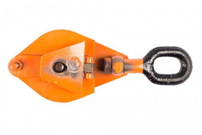 Блок монтажный однорольный с  ушком TOR HQG(L) K1-1,0 т с откидной щекой (T)